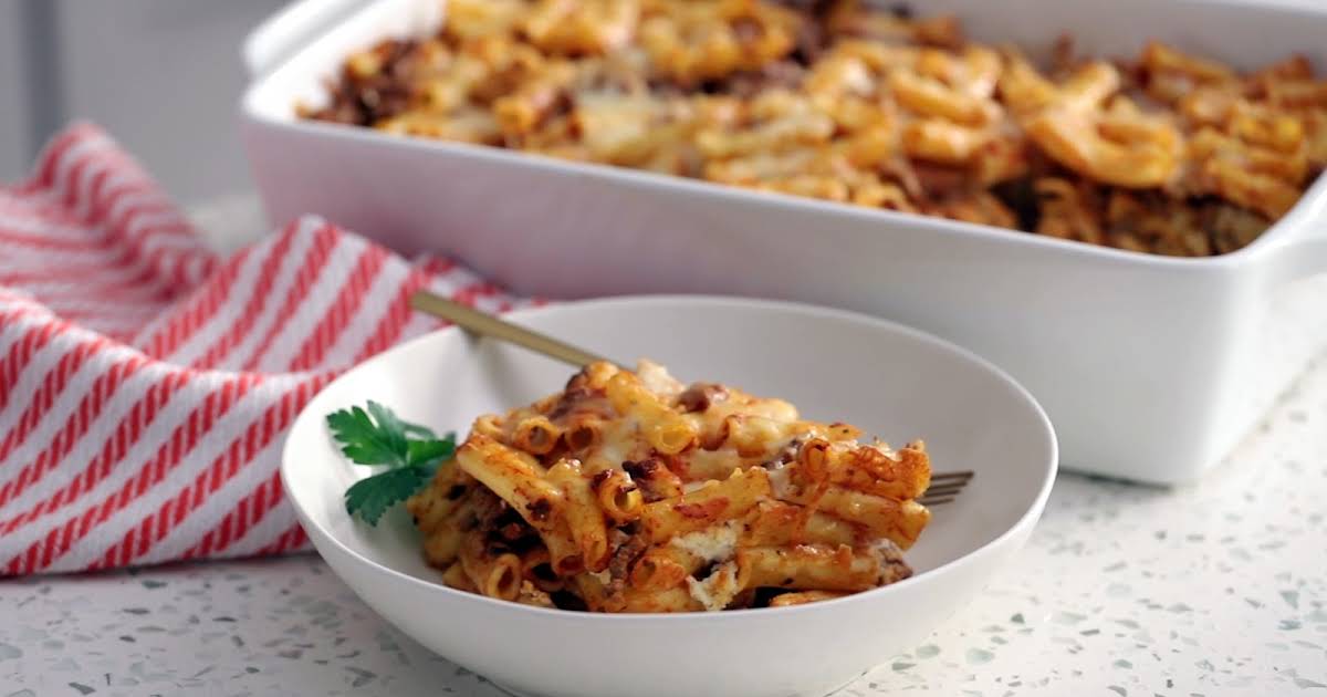 10 Best Baked Ziti Ricotta Cheese Ground Beef Recipes | Yummly