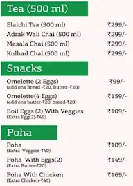 B.Com Chaiwala menu 1