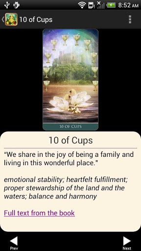 Screenshot Thelema Tarot