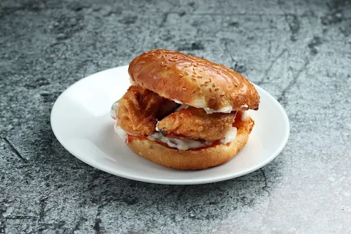 Paneer Momos Delight Burger