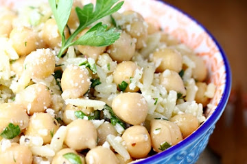 Herbed Orzo Chickpea Salad
