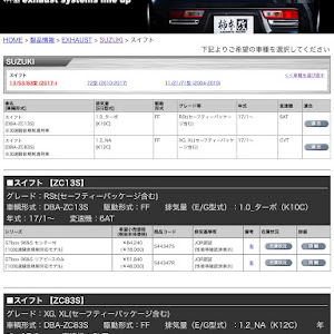 スイフト ZC83S