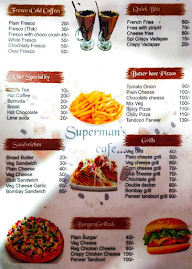 Superman's Cafe menu 3