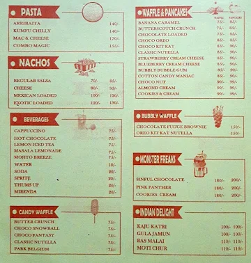 Vegtown menu 