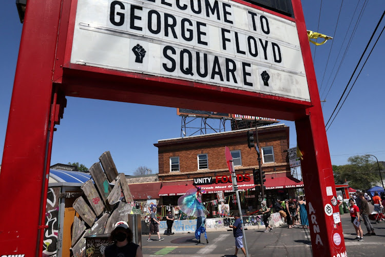 People participate in the annual Rise and Remember Festival marking the third anniversary of the murder of George Floyd by a police officer in Minneapolis, Minnesota on May 27 2023.