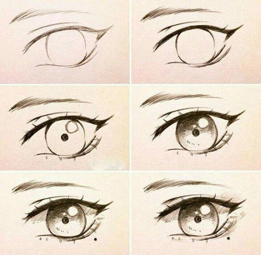 Anime Eyes Drawing