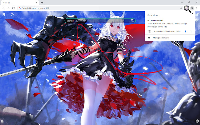 Anime Girls Background New Tab