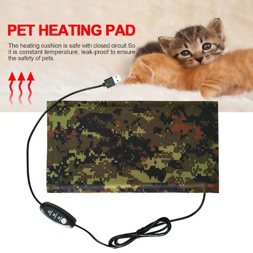 USB Reptile Heating Pad Terrarium Heating Mat Electric Thermal Blanket Warm Heated Mat Pad Reptiles Heat Mat Reptile Acc