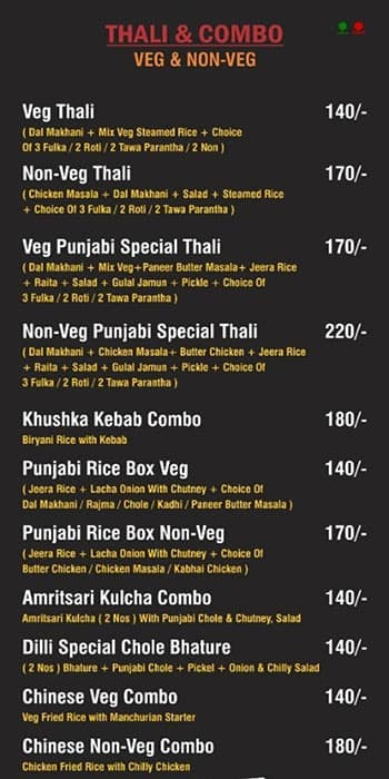 Curry Village Restaurant & Cafe menu 