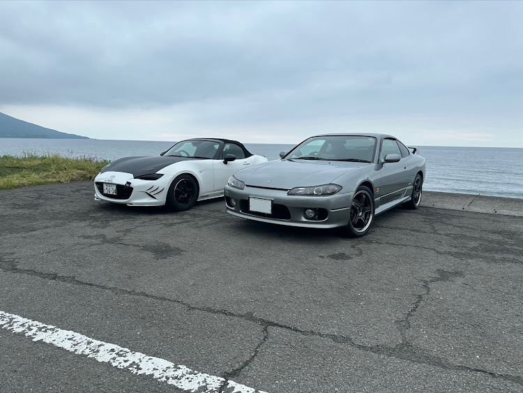 ロードスターのNDロードスター・Mx-5・フォロー、いいね、コメントよろしくお願いします！・いいね＆フォロー＆コメントありがとうございます・シルビア15スペックRに関するカスタム事例の投稿画像1枚目