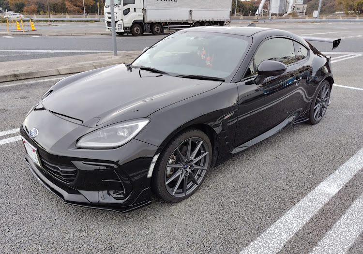 BRZの車磨き・東名阪自動車道下り　御在所サービスエリア・#コーディング・雪？！・普段の行いに関するカスタム事例の投稿画像1枚目