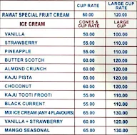 Rawat Ice Cream menu 5