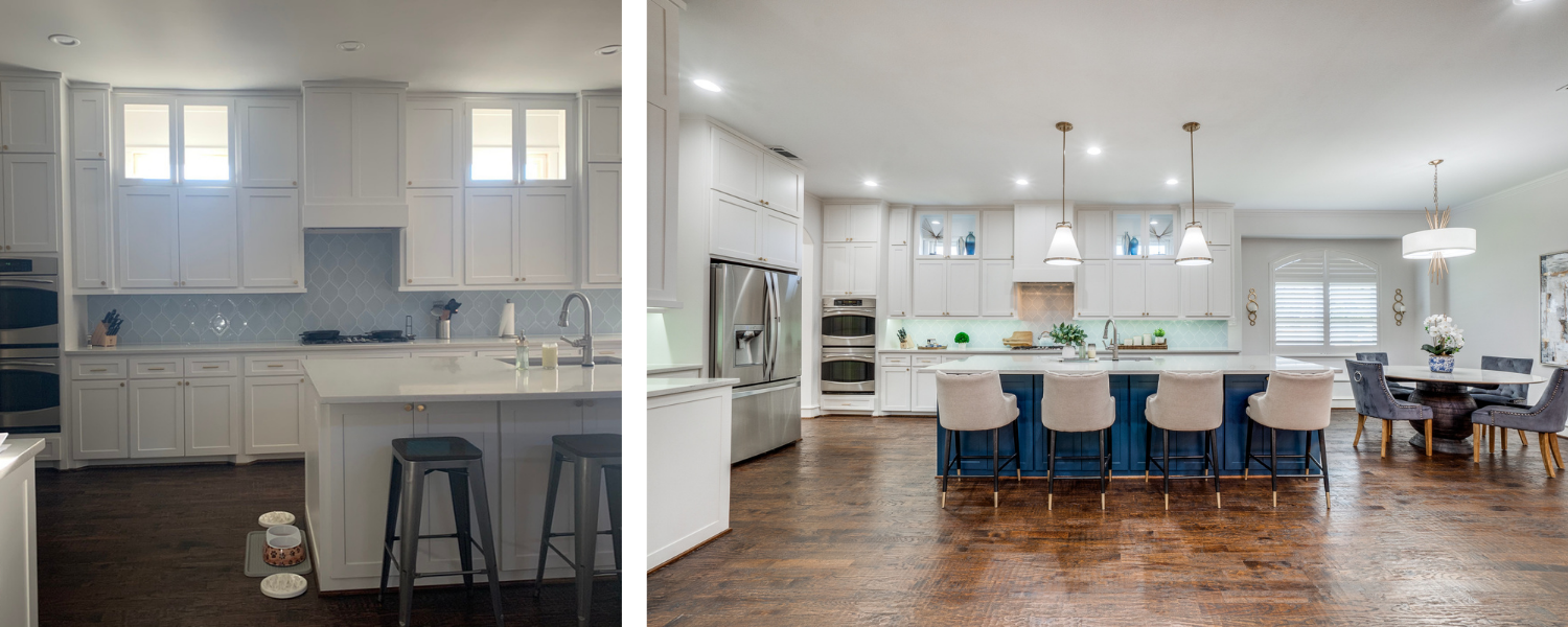 Designs-by-Keti-Dallas-Home-Design-Staging-Renovating-Timeless-Kitchen-Blue-Island-Family-Friendly-Before-And-After