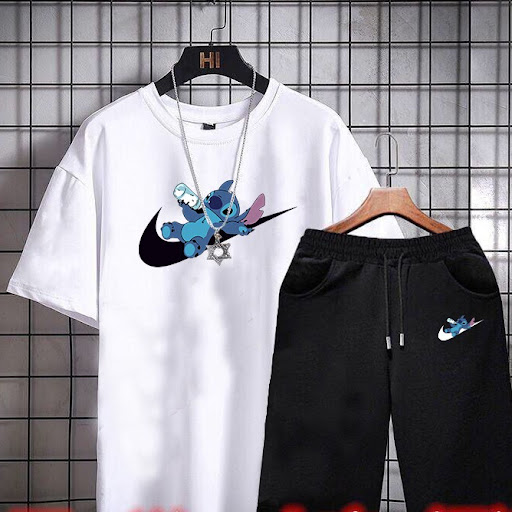 Title 13, Mens Korean Style Short-Sleeved T-shirt and Sh...