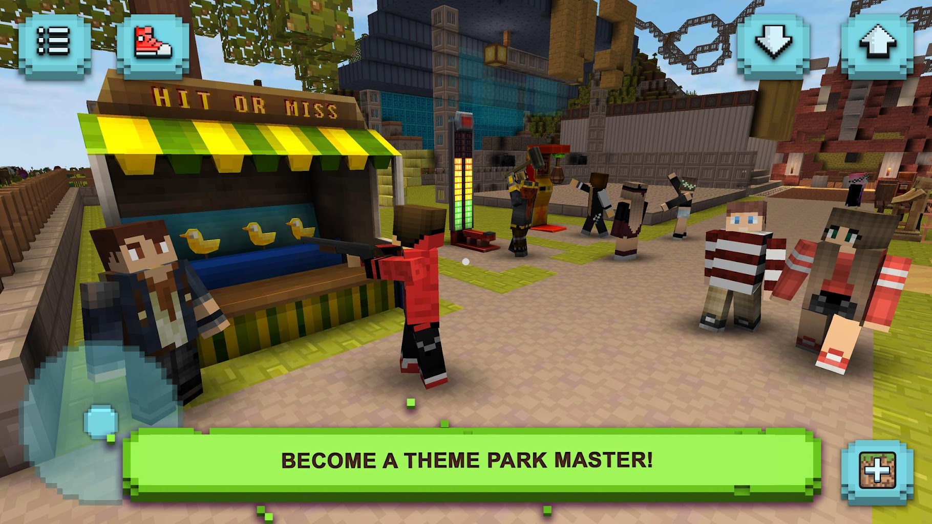 Theme Park Craft Build Ride 1 40 Minapi23 Apk Download Com Buildingcraftinggames Theme Park Games Girls Craft Roller Coaster Tycoon Block Crafting And Building Minecraft Sims Roblox Apk Free - roblox water park jungle water park youtube