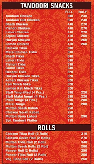 Bablu Chic Inn menu 1