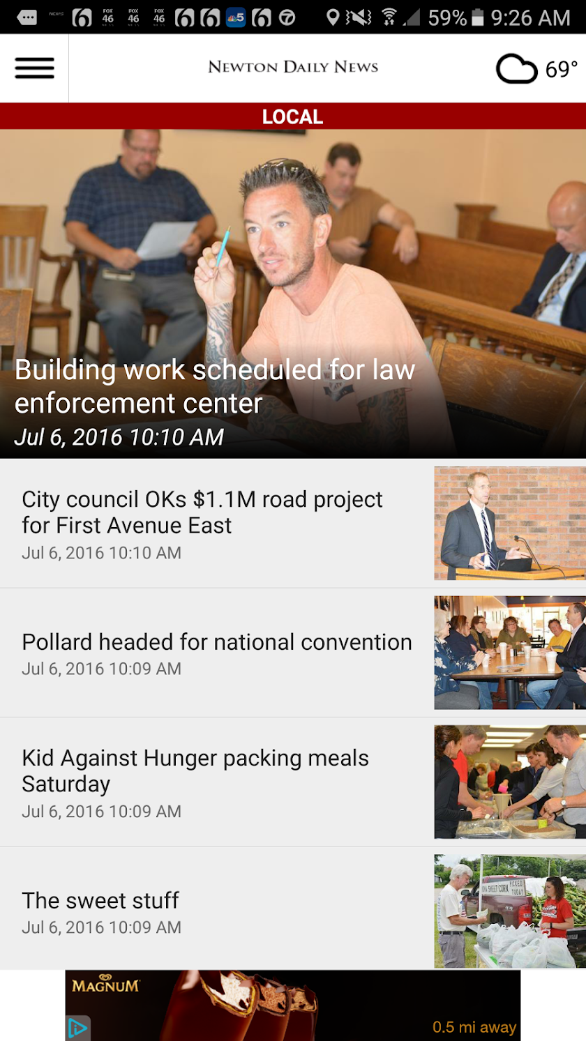 Newton Daily News Screen 2