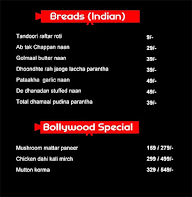 Bollywood Cafe & Restaurant menu 3