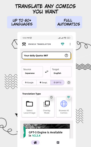 Screenshot Manga Translator