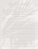 Daily Checklist Script - Daily Planner item