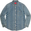 warp jacquard logos denim shirt ss21