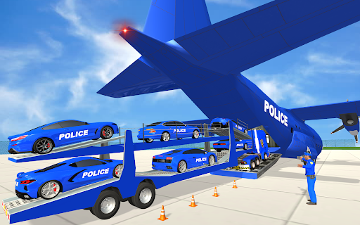 Police Cargo Truck Parking 3D