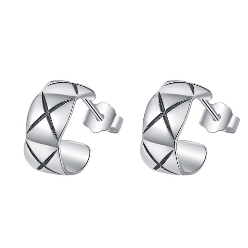 Title 1, S925 Sterling Silver Vintage Earrings Premium D...