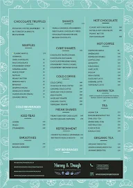 Honey N Dough menu 1