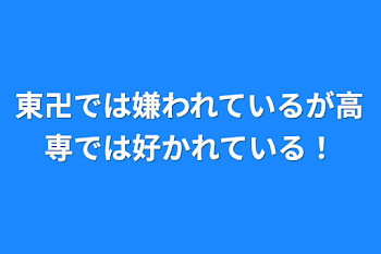 東卍では嫌われているが高専では好かれている！