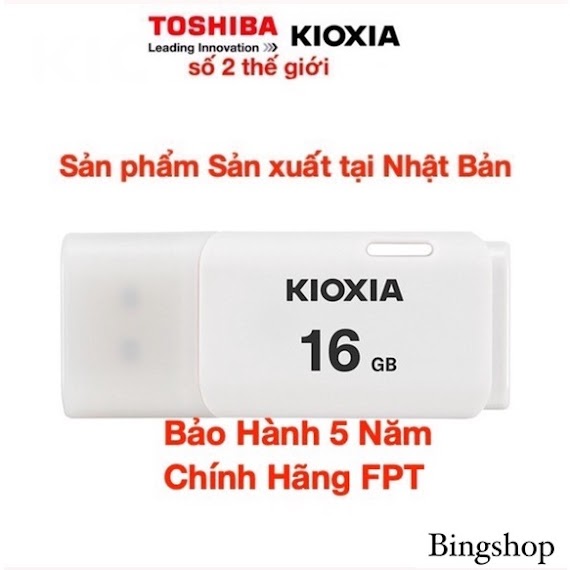 Usb 3.0 16Gb Toshiba - Sản Xuất Tại Nhật Bản - Hayabusa U301 - 16Gb - Bảo Hành 5 Năm - Chính Hãng Fpt