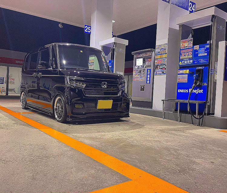 NボックスカスタムのHONDA・N-BOXカスタム jf3・コラボお誘いお待ちしております・ガソスタに関するカスタム事例の投稿画像1枚目