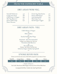 DYORE- Experiences menu 4