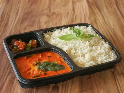 Veg Red Thai Curry Rice Meal