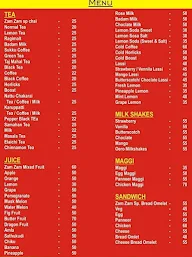 Ahmed's Zam Zam menu 1