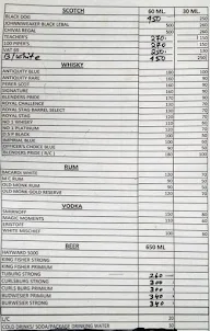 Marlin Restaurant cum Bar menu 1