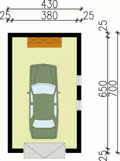 G10 szkielet drewniany - Rzut parteru