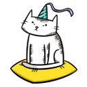 Hand-drawn cat theme Chrome extension download