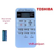 Remote Điều Khiển Máy Lạnh Điều Hoà Toshiba Inverter Nhỏ ( Dùng Thay Thế Cho Máy Lạnh Nội Địa )