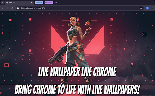Raze Bomb Valorant Live Wallpaper New Tab