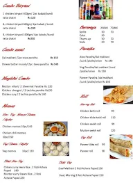 Urban Nawab's menu 1