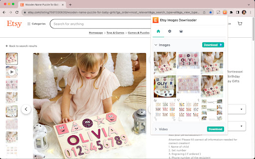 Etsy Image Grabber Pro