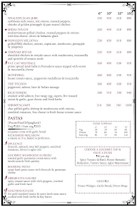 The Millionaire Pizza & Pasta menu 3