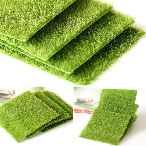 15/30cm Artificial Green Grass Lawn Non Woven Cloth New Micro Landscape Home Fish Tank Aquarium Decor Garden Real Moss
