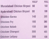 Hasan Muradabadi Chicken Biryani menu 1