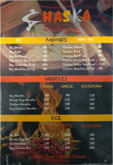 Chaska Food Truck menu 