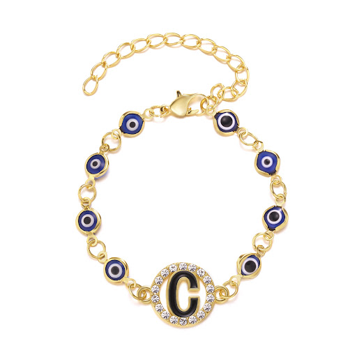 Title 3, Blue Eyes Alloy Adjustable Bracelet. Stylish an...