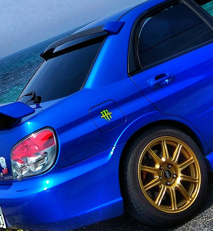 インプレッサ WRX STIの海、空、インプ・青・お迎え・モンスター ...