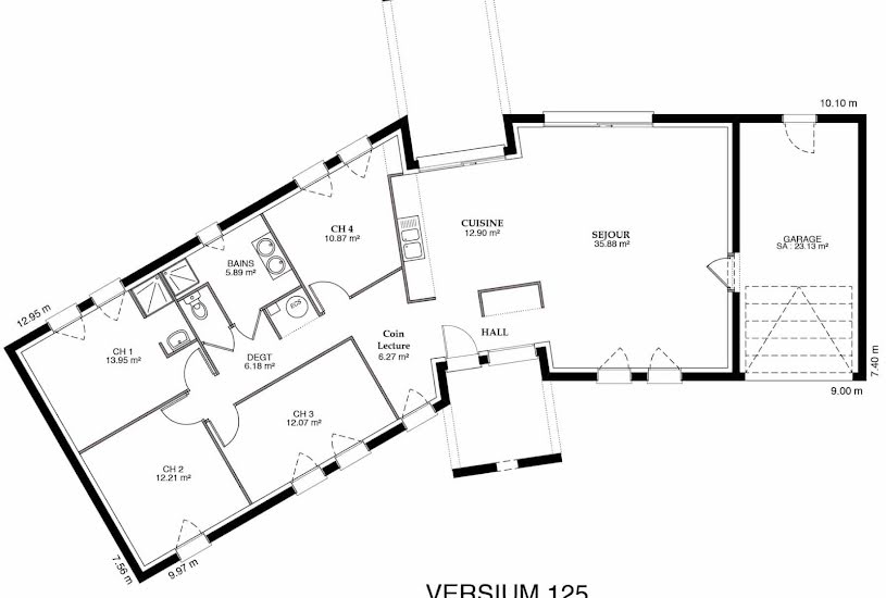  Vente Terrain + Maison - Terrain : 1 000m² - Maison : 85m² à La Chaize-le-Vicomte (85310) 