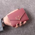 Ví Nữ Chất Da Mềm Mini Dáng Ngắn Khóa Trái Tim VN42 Siêu Tiện Ích