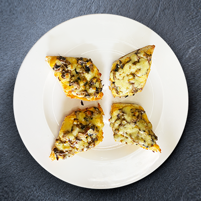 Cheesy Mushroom Garlic Bread